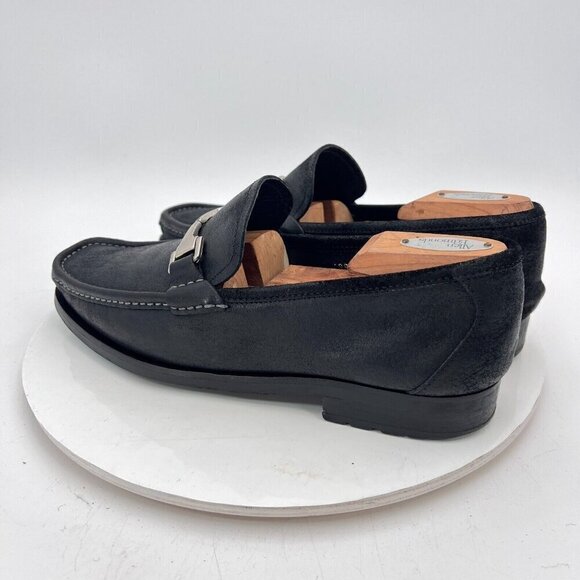 Allen Edmonds Fiesole Men Size 9.5D Waxed Suede Horse Bit Loafer Dress Shoes - Picture 7 of 15